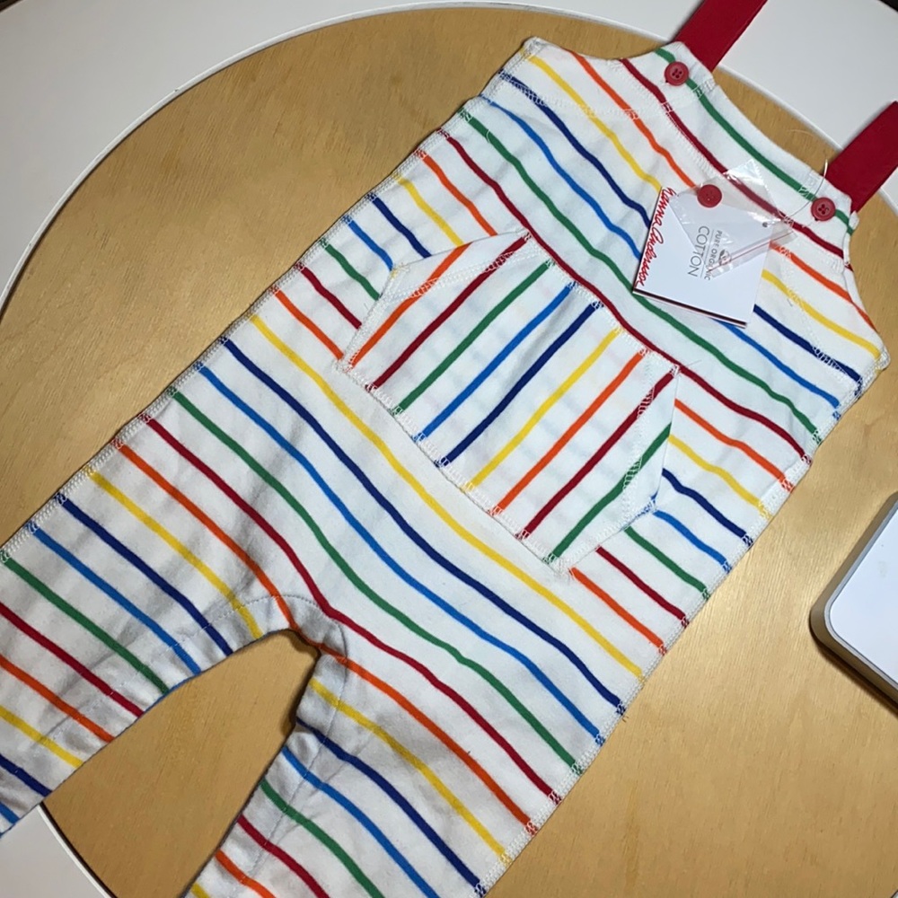 Hanna andersson rainbow bright pocket romper